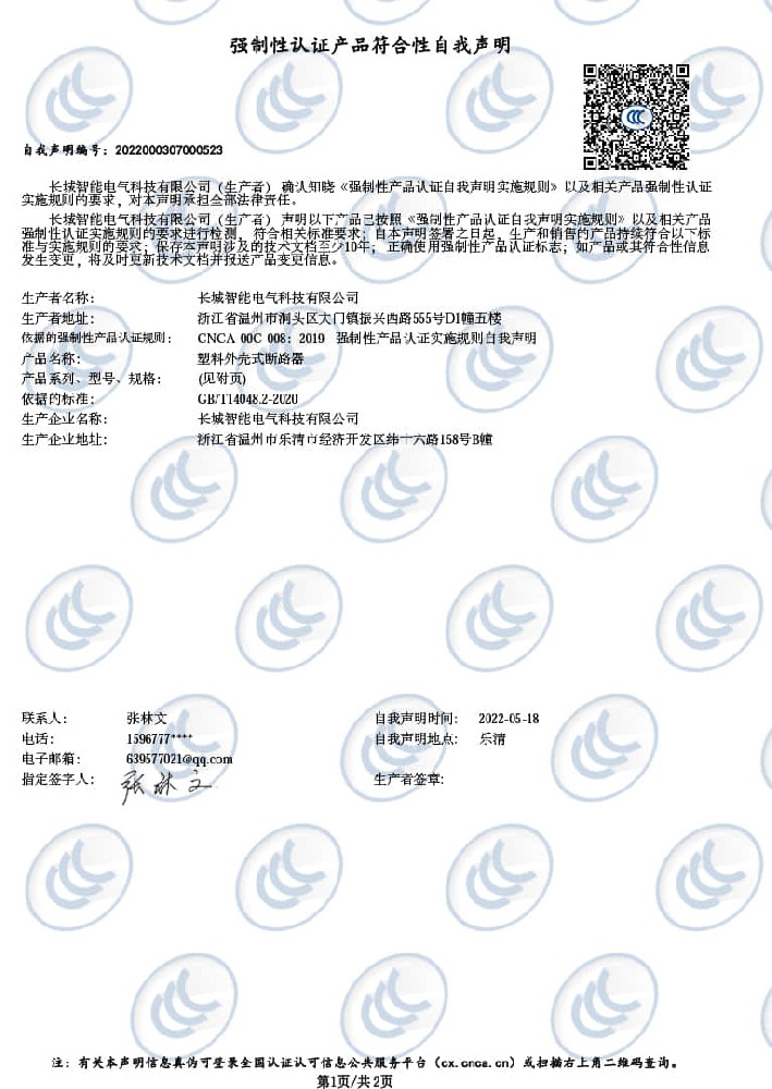CZB1,3,5-125-自我声明